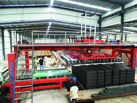 Fully Automatic Robotic Arms Concrete Brick Setting Machine